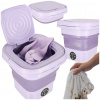 Mini skladacia prenosná práčka 12L fialová