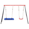 Garden Line Záhradná hojdačka SLOWNY červená/modrá