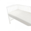 Baby Nellys Mušelínové prestieradlo postieľky 60 x 120 NATURE double - smotanové, 120x60