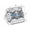 INA ZKLF 2575 2RS-2AP = 2 pcs. ložisko