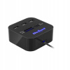 USB 2.0 3 portový HUB s čítačkou pamäťových kariet SD