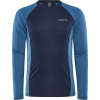 Pánské funkční triko CRAFT Core Warm Baselayer Ls modré Velikost: S