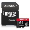 ADATA MicroSDXC karta 64GB High Endurance UHS-I C10 V30 A2 (R:100/W:80 MB/s) + SD adaptér AUSDX64GUI3V30SHA2-RA1
