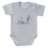MBaby Bavlnené body s krátkym rukávom, Maják, sivé 68 (3-6m)