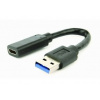 USB 3.1 AM to Type-C female adapter cable, 10 cm, black (A-USB3-AMCF-01)