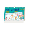 Stolový kalendár riadkový 24x16 cm - MAXI RODINNÝ plánovací 2026