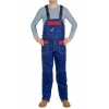 Modré ohňovzdorné bavlnené zváračské nohavice s trakmi a vreckami veľ. XXL Fire Fox™ Weldas Svararena.cz