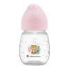 KikkaBoo Dojčenská fľaša 180ml 3m+ Savanna Pink 14x6 ružová