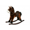 Teddies Kůň houpací hnědý plyš výška 71cm nosnost 50kg v krabici 62x56x19cm