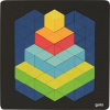 GOKI Dřevěné puzzle Pyramida 3D efekt 82 dílků