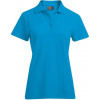 PROMODORO 4005 / Dámska polokošeľa z prstencovej bavlny - turquoise L