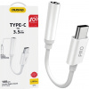 Dudao L16CPro adaptér USB-C / 3.5mm mini jack biely L16CPro white