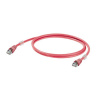 Weidmüller 1166030250 RJ45 sieťové káble, prepojovacie káble CAT 6A S/FTP 25.00 m červená UL certifikácia 1 ks; 1166030250