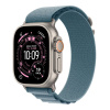 Apple Watch Ultra 3 GPS + Cellular 49mm Natural Titanium Case with Light Blue Alpine Loop - Large