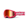 MX Okuliare 100% STRATA 2 Pink - Mirror Red lens