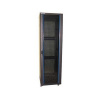 XtendLan 42U/800x1000 stojanový, černý, skleněné dveře, perforovaná záda TELCO-42U-810-BLACK-P