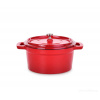 Liatinový zapekací hrniec s pokrievkou 750 ml MIDI COCOTTE - červený IRON MASSIVE