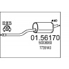 Stredný tlmič výfuku MTS 01.56170