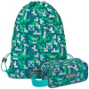 BAAGL MINECRAFT 2 SET Silver Creeper: peračník, vrecko