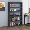 vidaXL Knižnica/deliaca stena sivá 100x30x167,5 cm masívna borovica - Sivá - 60466-15411