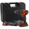 Black & Decker BDCHD18K1B2 Aku príklepová vŕtačka (40Nm/18V/2x2,0Ah), kufor