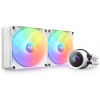 NZXT vodný chladič Kraken 280 RGB / 2x140mm fan / 4-pin PWM / LCD disp. / 6 rokov / biely