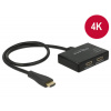 Delock HDMI Splitter 1 x HDMI in > 2 x HDMI out 4K 87700