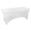 Obrús na stôl - Oblek 180 x 75 cm obdĺžnik (Flexibilný biely obrus so stolom elastický 180x75 cm)