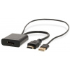 NEDIS adaptérový kábel HDMI - DisplayPort / zástrčka HDMI - zásuvka DisplayPort / USB napájanie / 20cm / box / čierny