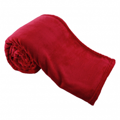 Tempo Kondela TEMPO-KONDELA DALAT TYP 1, plyšová deka, červená, 120x150 cm