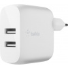 BELKIN Dual USB-A nabíječka, 12W X2 WCB002vfWH