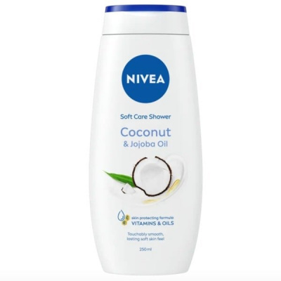 NIVEA Coconut & Jojoba Oil ošetrujúci sprchový gél 250 ml, Coconut