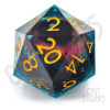 Glassstaff CritStones Liquid Core Dice D20 Eye of The Oracle 5 cm