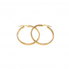 Pozlátené strieborné náušnice kruhy 3,5 cm IS4200V