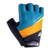 LACETO Cyklistické rukavice PACE Grey-Orange S LT-PACE-S-GYOR