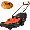 Kosačka elektrická - ČIERNA + DECKEROVÁ Kosačka 38cm 1600W + 20m BEMW471BH (Kosačka elektrická - ČIERNA + DECKEROVÁ Kosačka 38cm 1600W + 20m BEMW471BH)