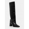 Kožené čižmy Coperni Bridge Boot dámske, čierna farba, na podpätku, COPSH03857 EUR 38