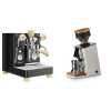 Lelit Bianca PL162T V3, black + Eureka Mignon Single Dose, White & Oak