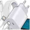RÝCHLA SIEŤOVÁ NABÍJAČKA 20W PRE iPhone + KÁBEL LIGHTNING USB-C TYP C