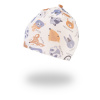 Čiapka šmyk naťahovacia TLAČ Outlast ® - latte farebné zvieratká 6 | 54-57 cm