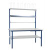 Kompletný baliaci stôl Rocholz SYSTEM BASIC, s medzipolicou, 1600 x 800 x 2205 mm