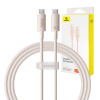 Rýchlonabíjací kábel Baseus USB-C na USB-C Habitat Series 100 W, 1 m (ružový) 34447