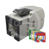 Samorezný keystone Solarix CAT6A STP SXKJ-10G-STP-RAL-SA, RAL FIT moduly, GROUND LOCK