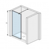 Jika Pure - Sprchová stena 900 mm, Jika Perla Glass, číre sklo H2694270026681