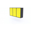 TvojRegal Kovová dielenská skrinka WS2D3 Farebné prevednie: Žltá