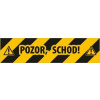 584 Pozor, schod! samolepka s podlahovým laminom 600x150 mm