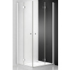 Roth Sprchové dvere zlamovacie TZOL1 120 (pre štvorcový sprch. kút), brillant, číre 737-120000P-00-02