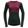 tričko DEVOLD LAUPAREN Merino 190 Shirt Woman Beetroot/Woods/Ink L
