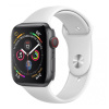 SES Silikónový remienok pre chytré hodinky Apple Watch SE 40 mm (2022) - biely 15970