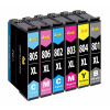 6x TUSZ T0801 PRE EPSON R265 R270 R285 R290 R360